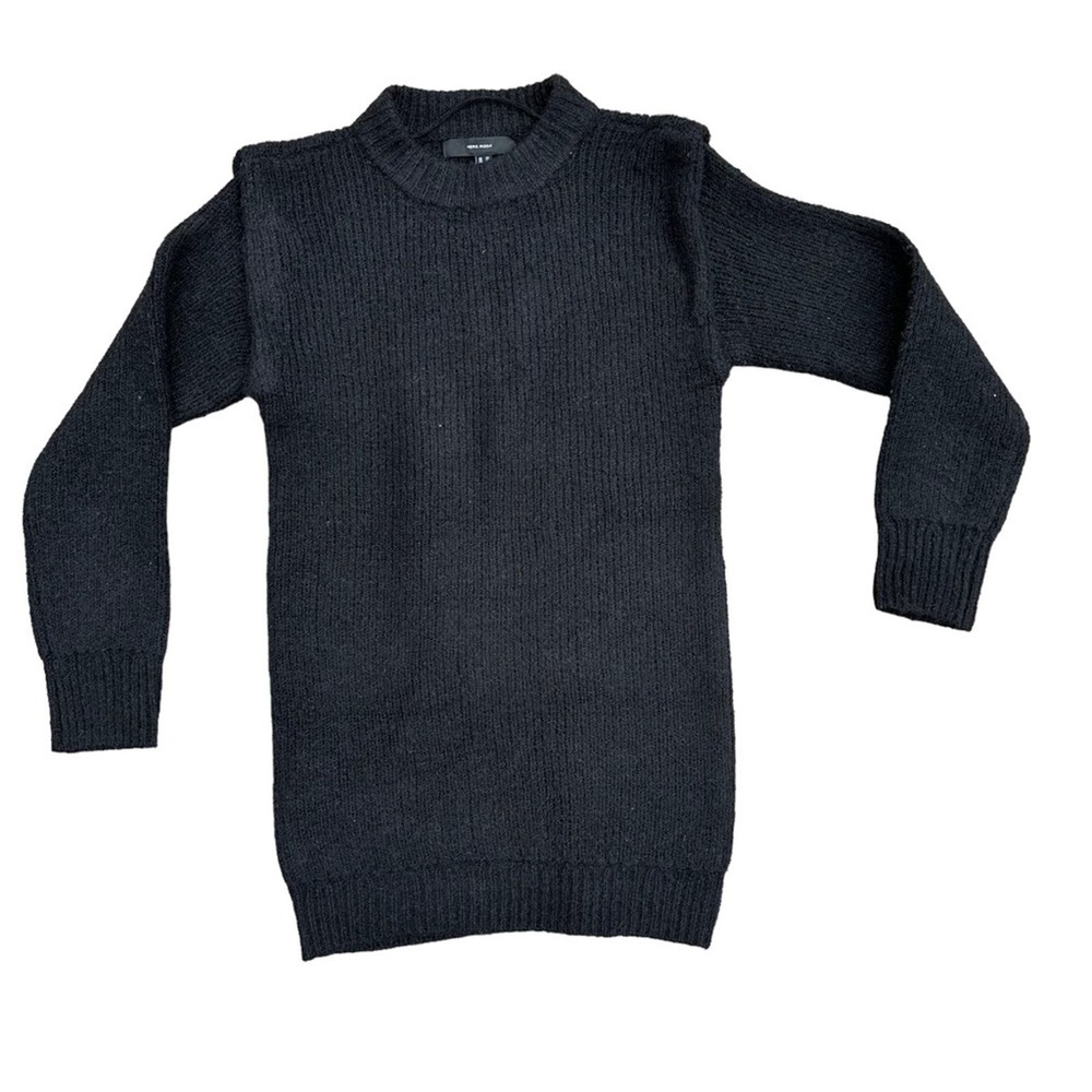 Vera Moda Sweater Women Mock Neck Recycled Long Sleeve Stretch Black Extra Small